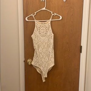 Ivory cutout body suit, chic and stylish !